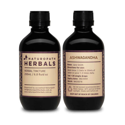 Ashwagandha Herbal Tincture Liquid Extract