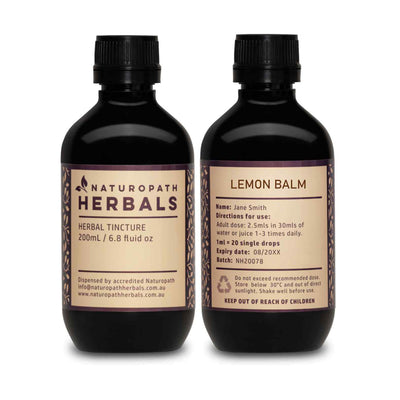 Lemon Balm Herbal Tincture Liquid Extract