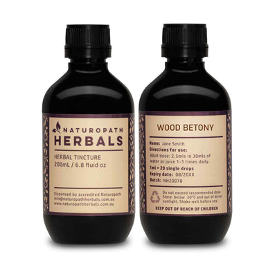 Wood Betony Herbal Tincture Liquid Extract